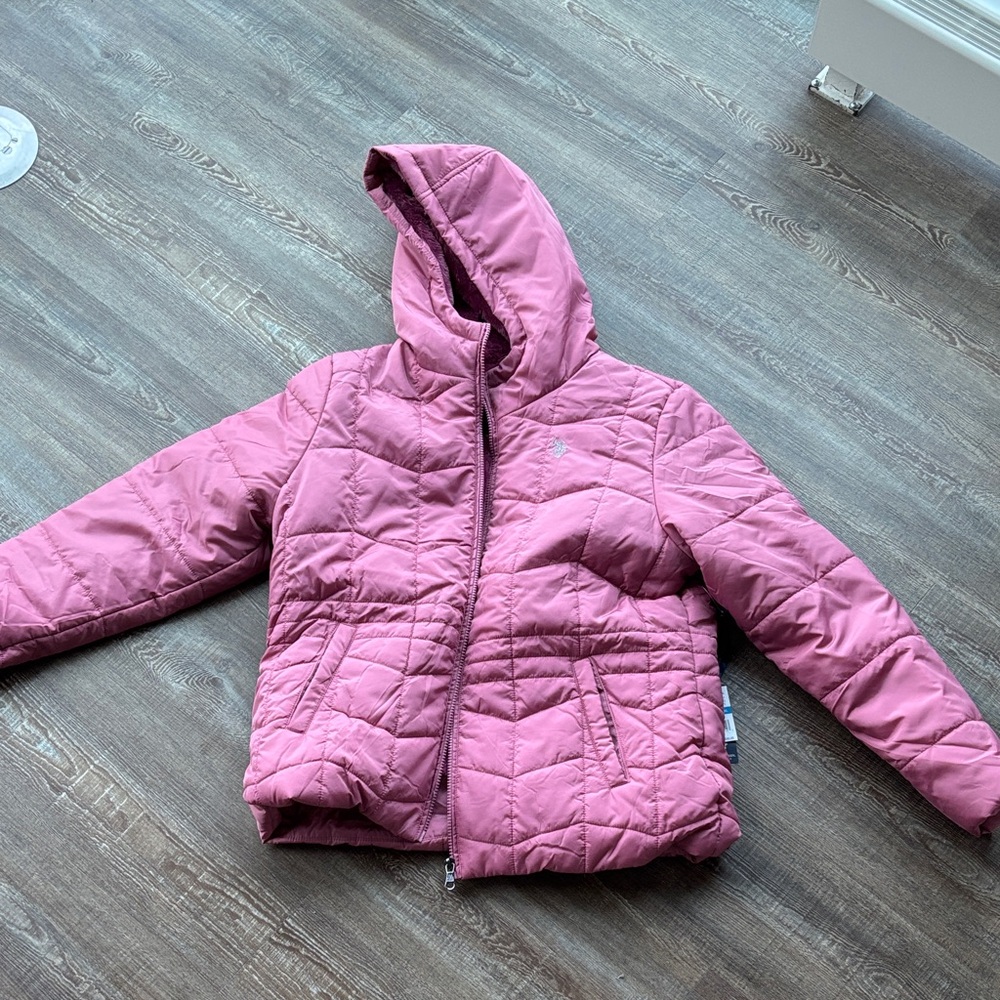U.S. Polo Assn. Pink Women Puffer Jacket